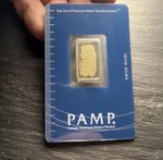 PAMP Suisse 5g Fine Gold Bar 999.9 Lady Fortuna Sealed CertiCard Swiss Made