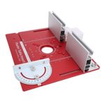 Aluminum Router Table Insert Plate W/ Miter Guide & Fence Imperial