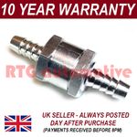 8MM 5/16" ONE WAY ALUMINIUM NON RETURN CHECK VALVE PETROL DIESEL OIL WATER