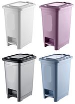 Kitchen Home Pedal bin 10 Litre Trash Dustbin Rubbish Waste Bins Garbage Can