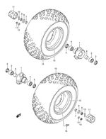 Suzuki Genuine ATV Cap Wheel Center LT80 K1-K6 L M N P R S T V W X Y 54725-18A00