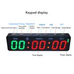 Portable Gym Timer Clock Magnetic Rechargeable Workout Interval Fitness Digital.