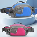 Men Women Outdoor Sports Belt Bag with Bottle Holder Bum Bag Sports Waist Bag