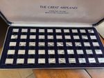 Franklin Mint Sterling Silver THE GREAT AIRPLANES  50 miniature Collection