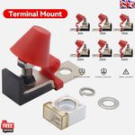 M8 Terminal Fuse Block Kit 30A-300A 58V Battery Terminal Holder for Boat Truck