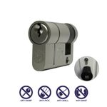 45/10 55mm Euro Cylinder Lock Barrel Security Garage Door Anti Snap Hormann Half