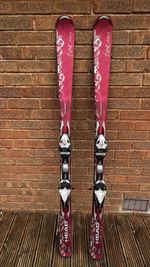 HEAD Women's Skis Integrated Bindings & Travelbag Fine Thang Burgundy Silver 149