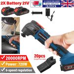 Cordless Electric Oscillating Multi Saw Tool Sanding & Blade Battery Accessories