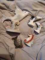 Vintage MCM Ceramic Fish Ornament Bundle