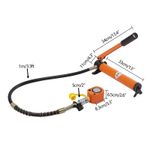 10T Hydraulic Ram Cylinder Jack Low Profile Porta Power Ram Single-Acting Mini J