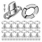 20 Sets Tarp Grommet Fasteners Turn Button Fasteners Eyelet And Fastener