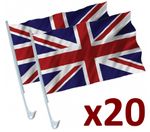 20x Union Jack Flag Car Window Great Britain United Kingdom UK Flags