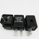 1/3pcs Car Flasher with Buzzer 2-Pin 12VDC Battery Car/Motorbike
