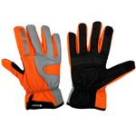 BIKE GelPro Hi-Vis Waterproof Cycling Gloves - Orange - NEW & IMPROVED 2023 Mode
