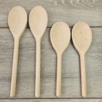 Wooden Cooking Spoon Beech Wood Kitchen Spoon 20-30cm 2 5 10 pcs Natural Utensil