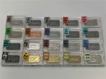 20 x 1 Gram Periodic Element Metal Ingots SILVER x 2, Tantalum, Cobalt, Vanadium