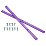 1 Pair Rib Bones Rails, Stable and Flexible Skateboard Rails for Deck(Purple)