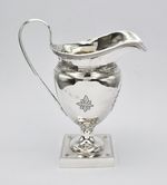ANTIQUE STERLING SILVER GEORGIAN STYLE CREAM / MILK JUG Chester 1900