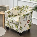 large tub chair, with new cover fitted.