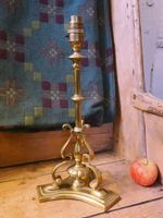 A Fantastic Antique Brass Table Lamp Base