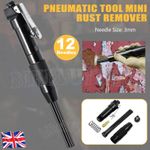 Mini Needle Scaler Pneumatic Air Tool Pistol Grip Remove Slag Rust Deburring