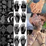 Temporary Tattoo/ Henna  / Mehndi Stencil 16 Template Sheet Pack Hand & Body Art