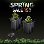 Spider Farmer 7-Gallon DWC Hydroponic System Grow Kits + Air Pump with 2 Buckets