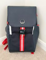 Delsey Securflap 15" Polyester Backpack Navy/Red/White Roland Garros edition
