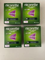 4 Boxes Of Nicorette 15mg Inhalator 20 Cartridges Exp 2027+