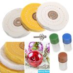 7PCS Metal Cleaning Polishing Buffing Wheel & Compound Polish Kit for Drill AU