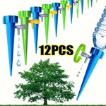 12X Automatic Plant Self Watering Spikes Garden Home Flower Drip Waterer Tool UK