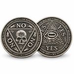 Ouija Yes No Coin Divination Coin All Seeing Eye Gothic Occult