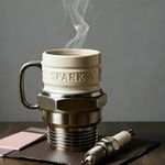 Spark Plug Mug, Engine Spark Plug Design, Novelty Coffee Mug for daily coffee UK