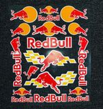 Reflective Red Bull Sticker Helmet Bike Body Durable Decal Universal Use 25x30cm