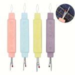 Portable 2 in 1 Needle Threader and Seam Ripper Sewing Needle Threading Tool DIY