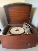 Pye Vintage 1950s Black Box Transistor Record Player - Working