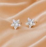 925 Sterling Silver Crystal Star Stud Earrings Women Girls Gift UK Jewellery
