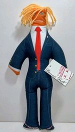NEW Original Trump Dammit Doll Plush Stress Relief Gag Gift Orange Blue 13" Tall