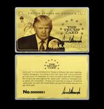 US Donald Trump Five Million Dollars Golden Visa Card Commemorative Collectibles