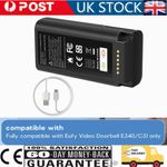 New 8000mAh Rechargeable Battery T8743 for Eufy Video Doorbell E340/C31