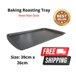 Large Non Stick Baking Tray Carbon Steel Oven Roasting Pan Kitchen Cooking Tray