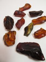 Natural Untreated Multicolored Baltic Amber, 50 gr