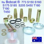 fits Bobcat Bobtach Bucket end Seals Pivot Pin & Bush Kit T180 T190 T450 S450