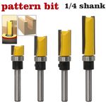1/4 Shank Top Bearing Woodworking Milling Cutter Bearing Flush Trim Router Bit