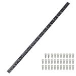 Stainless Steel Piano Hinge 36 Inch x 1.2 Inch Continuous Hinge Black