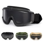Tactical Airsoft Goggles with 3 Lens Outdoor Sports Paintball Hunting Eyewear