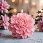 3D Blossom Flower Silicone Candle Mould DIY Soap Wax Resin Cake Mould Craft Tool