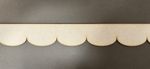 MDF Scalloped Border trim 1 metre x 100mm depth with 100mm scallop
