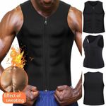 Men's Neoprene Sauna Sweat Top Waist Trainer Body Shaper Gym Weight Loss Vests
