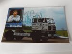 5.5" x 3.5" PHOTO CARD SIGNED BY BARRY SHEENE - TRUCK RACING MOTORCYCLE GP